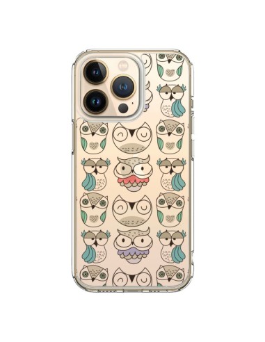 Coque iPhone 13 Pro Chouettes Owl Hibou Transparente - Maria Jose Da Luz