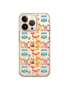 Cover iPhone 13 Pro Renard Ecureuil Coniglio Hibou...