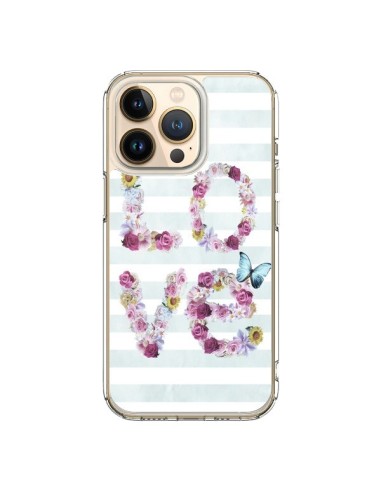 Coque iPhone 13 Pro Love Fleurs Flower - Monica Martinez