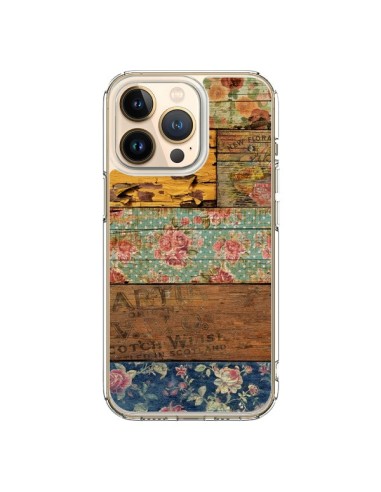 iPhone 13 Pro Case Barocco Style Wood - Maximilian San