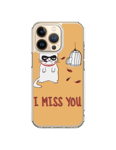 Coque iPhone 13 Pro Chat I Miss You - Maximilian San