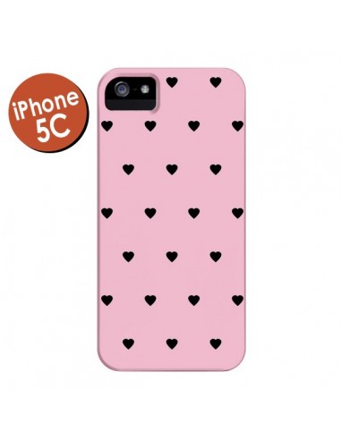 Coque Coeurs Roses pour iPhone 5C - Jonathan Perez