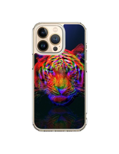 iPhone 13 Pro Case Tiger Beautiful Aberration - Maximilian San