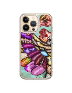 Cover iPhone 13 Pro Pavone Multicolore Uccello -...