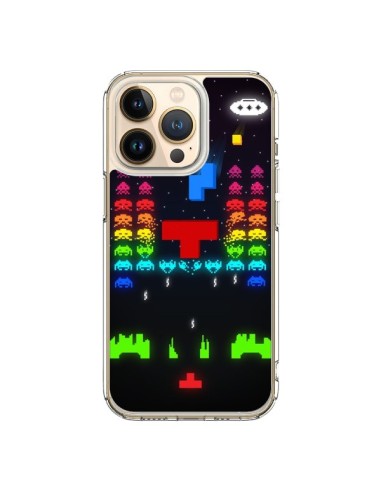 Coque iPhone 13 Pro Invatris Space Invaders Tetris Jeu - Maximilian San