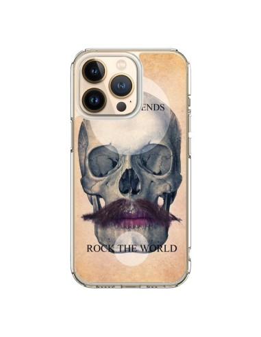 Coque iPhone 13 Pro Rock Skull Tête de Mort - Maximilian San