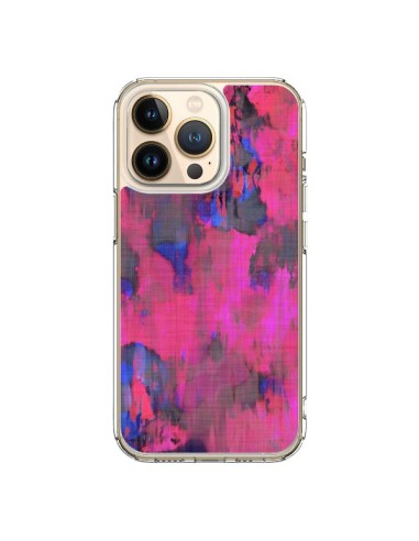 Coque iPhone 13 Pro Fleurs Rose Lysergic Pink - Maximilian San