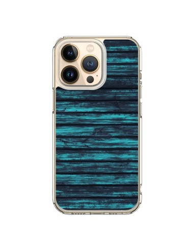 Cover iPhone 13 Pro Luna Blu Wood Legno - Maximilian San