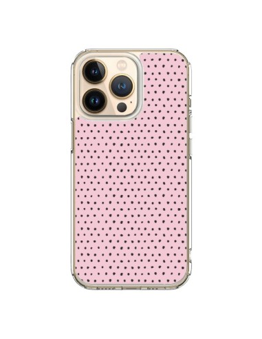 Cover iPhone 13 Pro Artsy Dots Rosa - Ninola Design