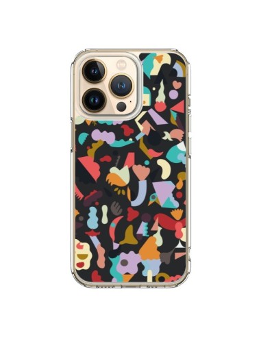 Coque iPhone 13 Pro Dreamy Animal Shapes Black - Ninola Design