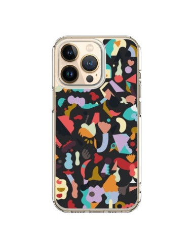 iPhone 13 Pro Case Dreamy Animal Shapes Black - Ninola Design