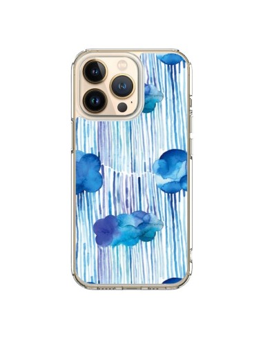 iPhone 13 Pro Case Rain Stitches Neon - Ninola Design