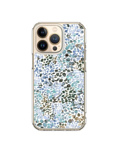 Cover iPhone 13 Pro Smoky Marble Watercolor Rosa - Ninola Design