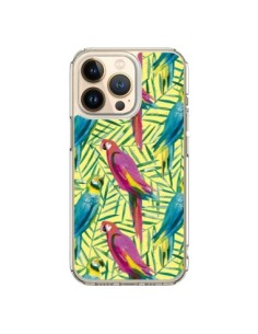 Cover iPhone 13 Pro Pappagalli Tropicali Multicolore -...