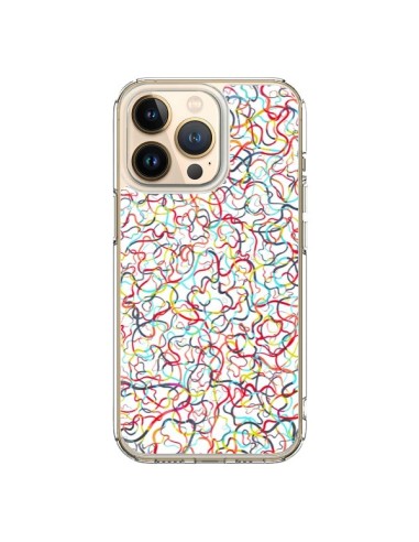 iPhone 13 Pro Case Water Drawings White - Ninola Design