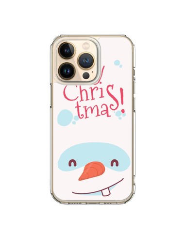 Coque iPhone 13 Pro Bonhomme de Neige Merry Christmas Noël - Nico