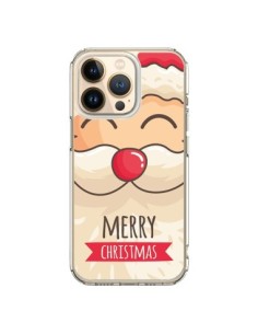 Cover iPhone 13 Pro Baffi di Babbo Natale Merry Christmas...