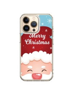 Coque iPhone 13 Pro Bonnet du Père Noël Merry Christmas -...