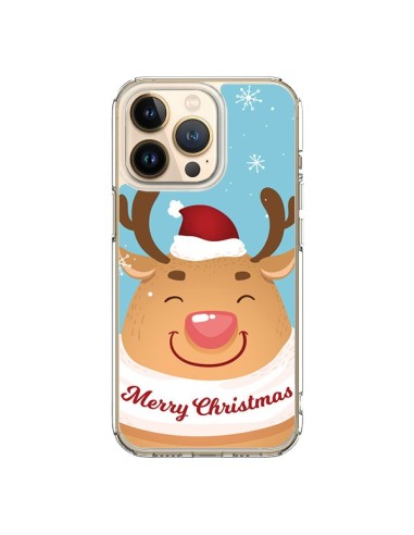 Coque iPhone 13 Pro Renne de Noël Merry Christmas - Nico