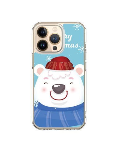 Cover iPhone 13 Pro Orso Bianco di Natale Merry Christmas - Nico
