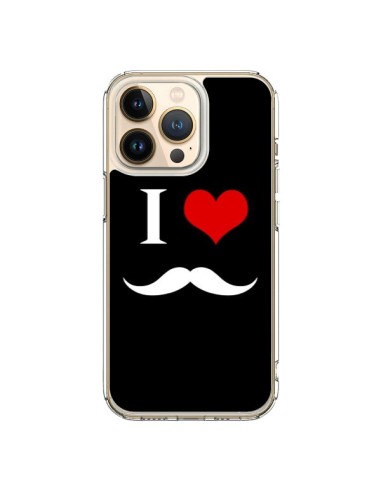Coque iPhone 13 Pro I Love Moustache - Nico