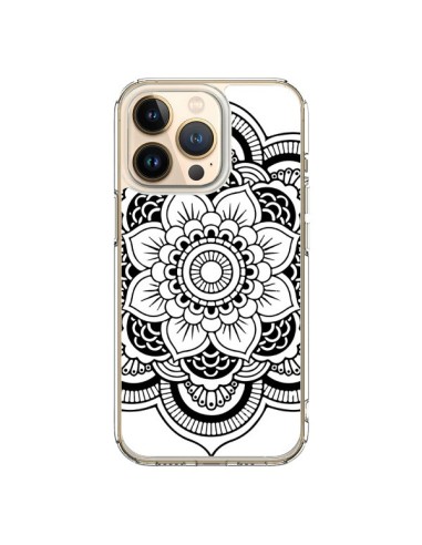 Coque iPhone 13 Pro Mandala Noir Azteque - Nico