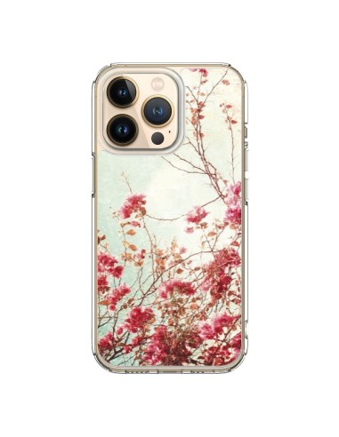 Coque iPhone 13 Pro Fleur Vintage Rose - Nico