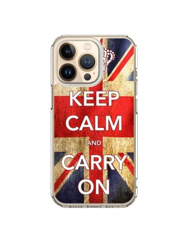 Coque iPhone 13 Pro Keep Calm and Carry On - Nico