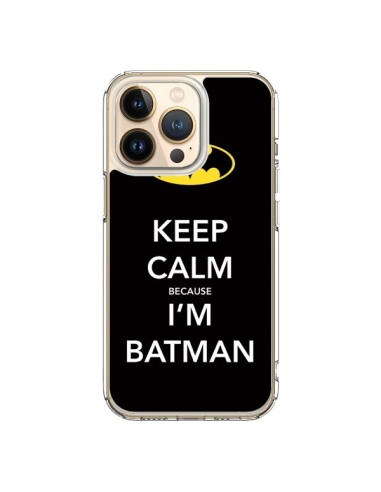Coque iPhone 13 Pro Keep Calm because I'm Batman - Nico