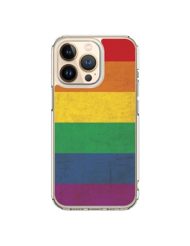 Coque iPhone 13 Pro Drapeau Arc En Ciel Gay - Nico