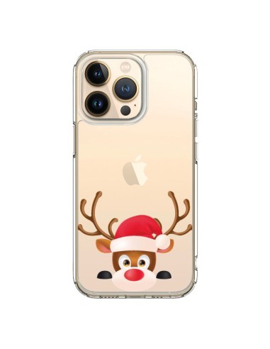 Coque iPhone 13 Pro Renne de Noël transparente - Nico
