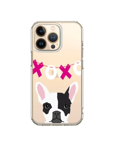 Coque iPhone 13 Pro Bulldog Français XoXo Chien Transparente - Pet Friendly