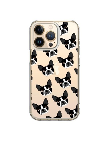 Cover iPhone 13 Pro Cani Boston Terrier Trasparente - Pet Friendly