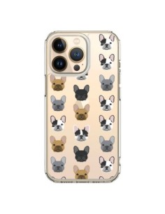 Coque iPhone 13 Pro Chiens Bulldog Français Transparente...