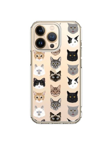 Coque iPhone 13 Pro Chats Transparente - Pet Friendly