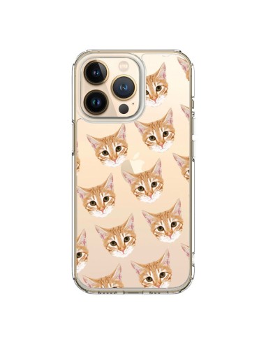 Coque iPhone 13 Pro Chats Beige Transparente - Pet Friendly