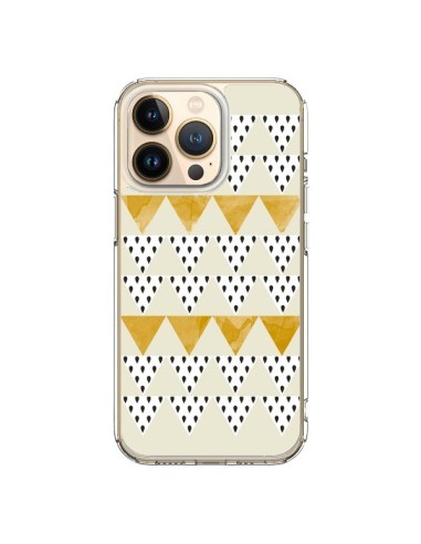 Coque iPhone 13 Pro Triangles Or Garland Gold - Pura Vida