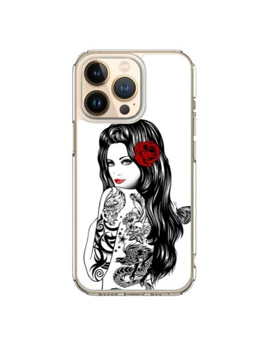 Coque iPhone 13 Pro Tattoo Girl Lolita - Rachel Caldwell