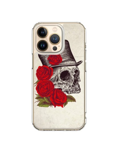 Coque iPhone 13 Pro Gentleman Crane Tête de Mort - Rachel Caldwell