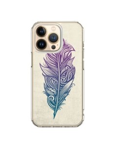 Cover iPhone 13 Pro Piume Arcobaleno - Rachel Caldwell