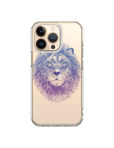 Coque iPhone 13 Pro Lion Animal Transparente - Rachel Caldwell