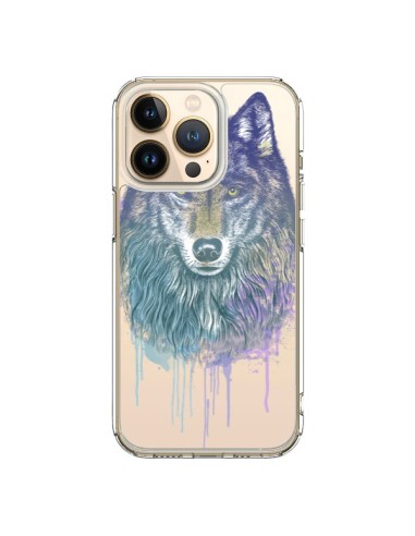 Coque iPhone 13 Pro Loup Wolf Animal Transparente - Rachel Caldwell