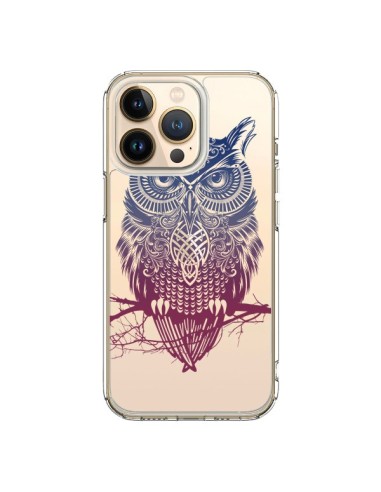 Coque iPhone 13 Pro Hibou Chouette Owl Transparente - Rachel Caldwell