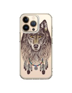 Coque iPhone 13 Pro Loup Wolf Attrape Reves Transparente...