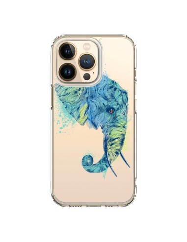 Cover iPhone 13 Pro Elefante Trasparente - Rachel Caldwell