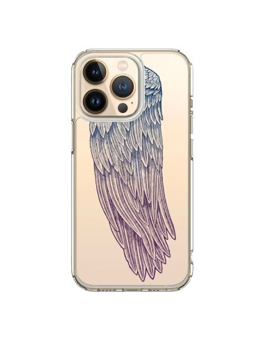 Coque iPhone 13 Pro Ailes d'Ange Angel Wings Transparente - Rachel Caldwell