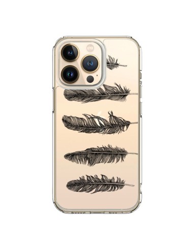 iPhone 13 Pro Case Plume Black Clear - Rachel Caldwell