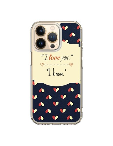 Coque iPhone 13 Pro I love you - R Delean