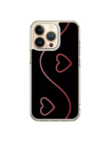 Coque iPhone 13 Pro Coeur Love Rouge - R Delean