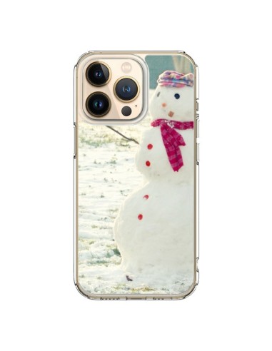 Coque iPhone 13 Pro Bonhomme de Neige - R Delean